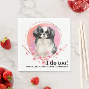 Guardanapo De Papel Casamento Chin Japonês Napkins Com Cães Foto