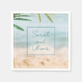 Guardanapo De Papel Casamento clássico de verão