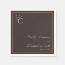Casamento Clássico Marrom Elegante
