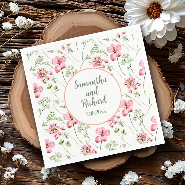 Guardanapo De Papel Casamento Colorido de Castores Selvagens (Criador carregado)