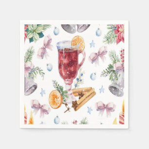Guardanapo De Papel Casamento com Aquarela de Bebida com Álcool de Na