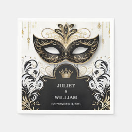 Guardanapo De Papel Casamento com Baile de formatura de Mascarada de d