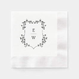 Guardanapo De Papel Casamento com Monograma Simples