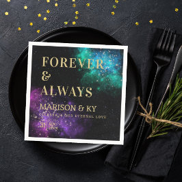 Guardanapo De Papel Casamento com Nébula Névoa Celestial Rosa-Rosa Neb