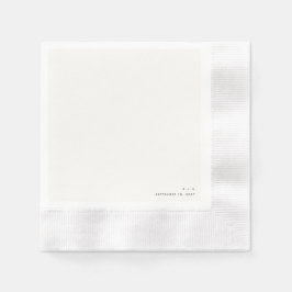 Guardanapo De Papel Casamento com Tipografia Moderna Minimalista