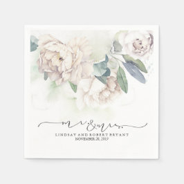 Guardanapo De Papel Casamento com Vintage Vintage Branco