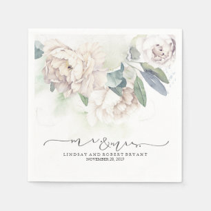 Guardanapo De Papel Casamento com Vintage Vintage Branco