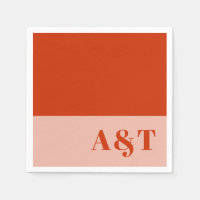 Casamento Cor-de-rosa Laranja Minimalista Negrito