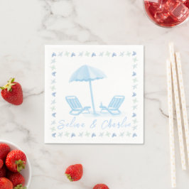 Guardanapo De Papel Casamento Costeiro Cocktail Napkin