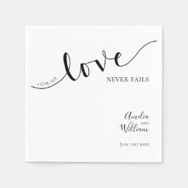 Guardanapo De Papel Casamento, Cristão, Simples, Elegante, Tipografia,