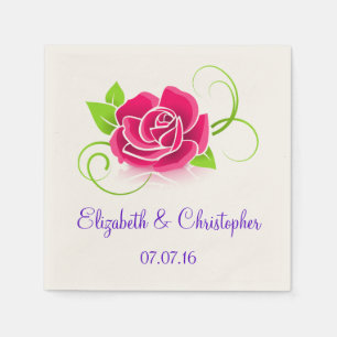 Guardanapo De Papel Casamento da ilustração rosa rosa rosa