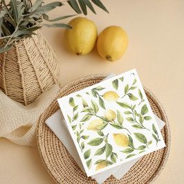 Guardanapo De Papel Casamento de Amalfi no Mediterrâneo com limão amar