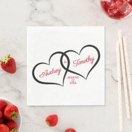 Guardanapo De Papel Casamento de Amor Personalizado