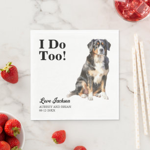 Guardanapo De Papel Casamento De Animais De Montanha Bernese