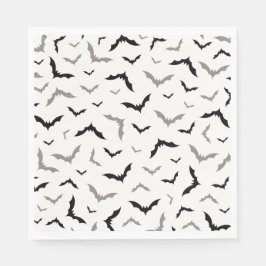 Guardanapo De Papel Casamento de Bat Negro do Halloween