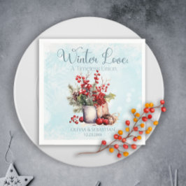 Guardanapo De Papel Casamento de buquê de morango Cozy Winter Rowan