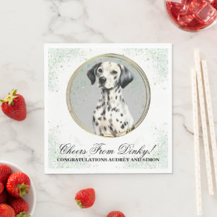 Guardanapo De Papel Casamento De Cachorro Dalmation Napkins Com Foto D