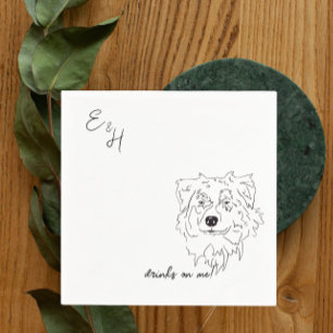Guardanapo De Papel Casamento de Cachorro-Pastor Australiano Napkins