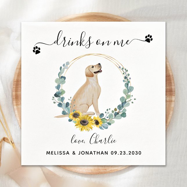 Guardanapo De Papel Casamento De Cachorro Personalizado Bebe Em Mim La (Criador carregado)