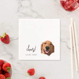 Guardanapo De Papel Casamento de Cachorro Personalizado Napkins Anima