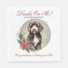 Guardanapo De Papel Casamento de Cachorro Portugês com Napkins com Fot