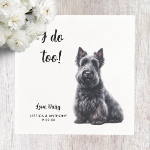 Guardanapo De Papel Casamento de Cachorro Terrier escocês