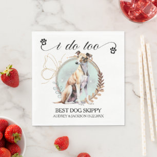 Guardanapo De Papel Casamento De Cachorros De Greyhound Com Napkins Co