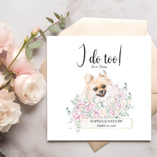 Guardanapo De Papel Casamento de Cachorros Pomeranianos, Cocktail Napk