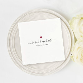 Guardanapo De Papel Casamento de Caligrafia Elegante Personalizada Mod