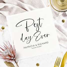 Guardanapo De Papel Casamento de Caligrafia Moderna no Melhor Dia