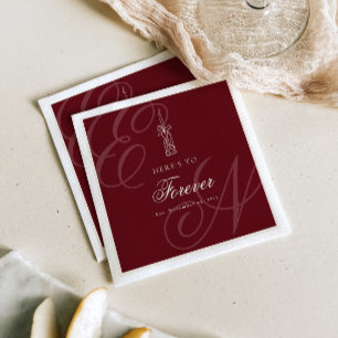 Guardanapo De Papel Casamento de Caligrafia Retro Luxo e Dinheiro Anti