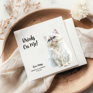 Guardanapo De Papel Casamento de Cat Personalizado