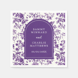 Guardanapo De Papel Casamento de Chinoiserie Roxo