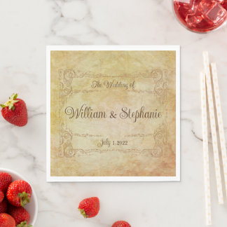 Guardanapo De Papel Casamento de Conto de Fadas Romântico Vitoriano An