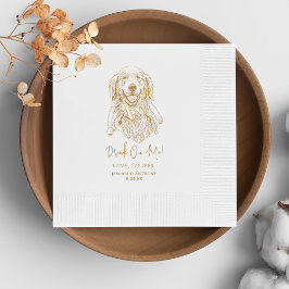 Guardanapo De Papel Casamento de Desenho Personalizado de Mão do Cacho