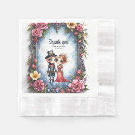 Guardanapo De Papel Casamento de Elfo Steampunk Caprichoso 