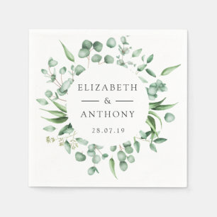 Guardanapo De Papel Casamento de Eucalyptus Forest Greenery