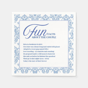 Guardanapo De Papel Casamento de Fato de Diversão do Azulejo Azul do M