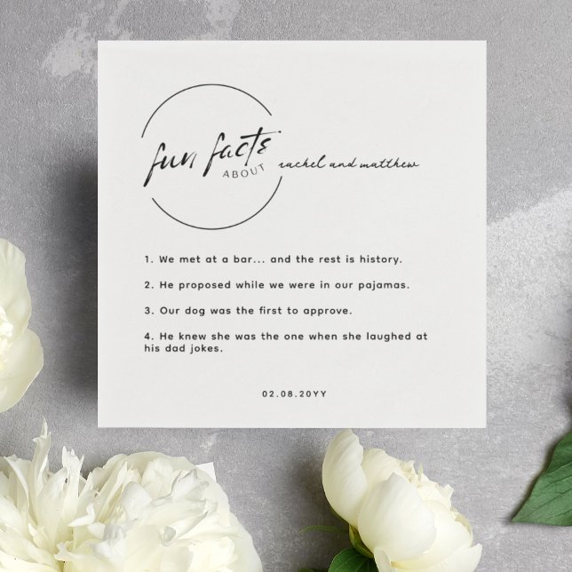 Guardanapo De Papel Casamento de Fatos Modernos de Música Branca Negra (Criador carregado)