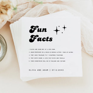 Guardanapo De Papel Casamento de Fatos Retroativos Mínimos Modernos