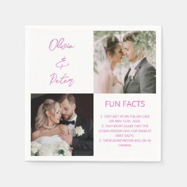 Guardanapo De Papel Casamento de Fatos Simples de Diversão de Foto do 