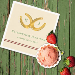 Guardanapo De Papel Casamento de ferraduras ocidentais