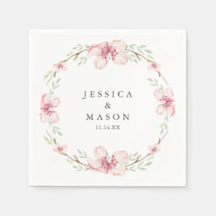 Guardanapo De Papel Casamento de Flor de Cereja Coquetel Napkins