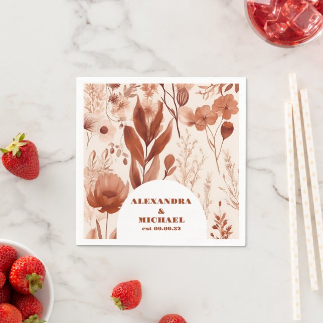 Guardanapo De Papel Casamento de Flores Selvagens Azuis (Insitu)