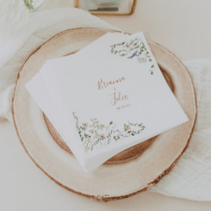 Guardanapo De Papel Casamento de Floresta Selvagem do Jardim de Queda 