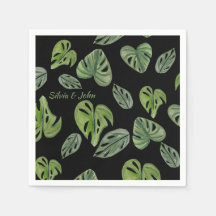 Casamento de Folha de Monstera Adansonii com Aquar