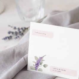 Guardanapo De Papel Casamento de Folhas de Eucalipto Lavanda Moderna