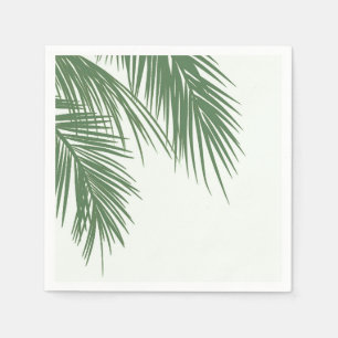 Guardanapo De Papel Casamento de Folhas de Palmeira Tropical Elegante
