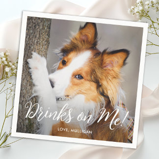 Guardanapo De Papel Casamento de Fotografia Personalizada Simples e Mi