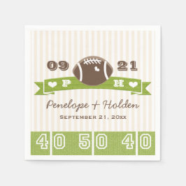 Guardanapo De Papel Casamento de futebol monograma